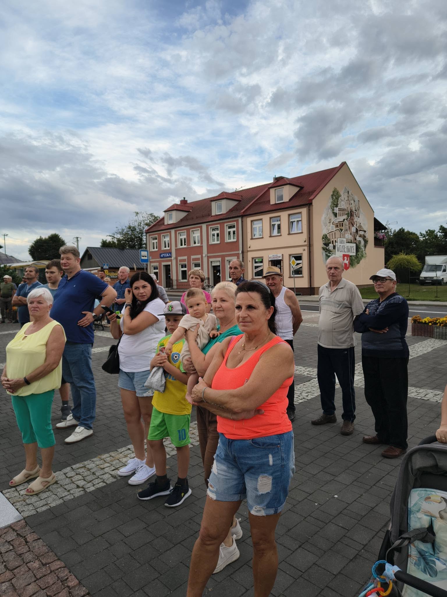 Przejazd kawalerzystów przez Wojsławice